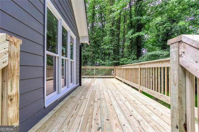 4806 Deer Chase, Powder Springs, GA 30127 - view of wooden terrace