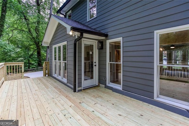 4806 Deer Chase, Powder Springs, GA 30127 - view of wooden deck