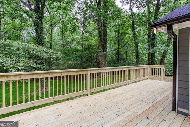 4806 Deer Chase, Powder Springs, GA 30127 - view of wooden deck