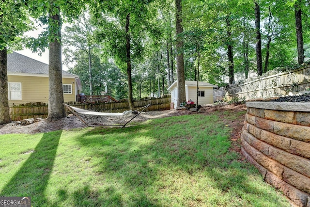 2633 Hanriva Ct, Dacula, GA 30019 - view of yard featuring an outbuilding