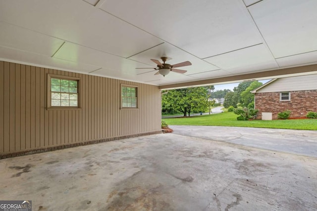2644 Hickory Valley Dr, Snellville, GA 30078 - view of patio featuring a ceiling fan