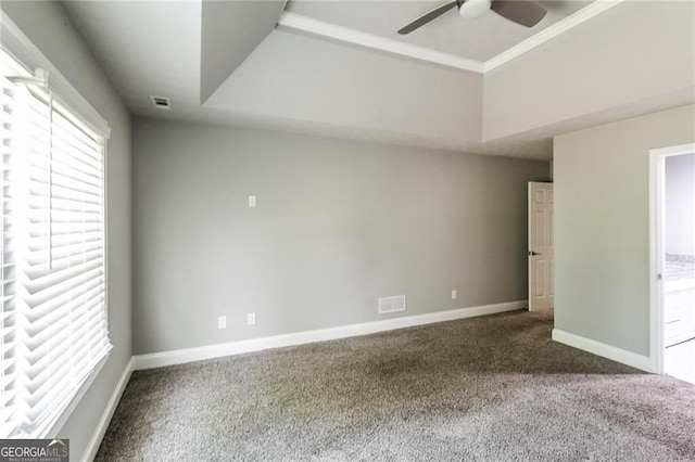 4820 Camden Dr SW, Conyers, GA 30094 - unfurnished bedroom with carpet flooring, baseboards, and ceiling fan
