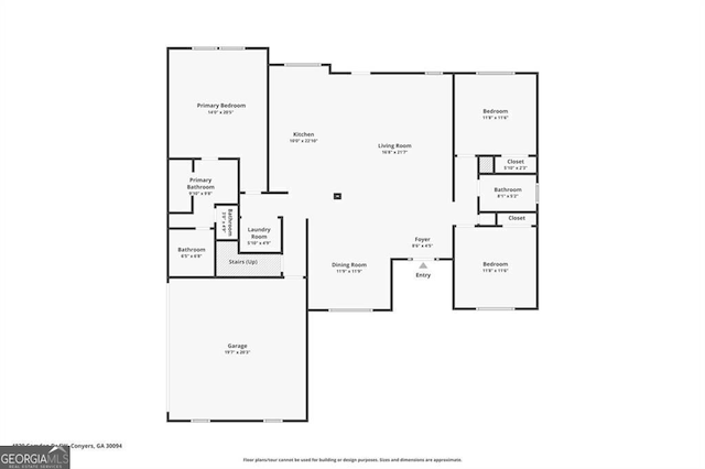 4820 Camden Dr SW, Conyers, GA 30094 - floor plan / room layout