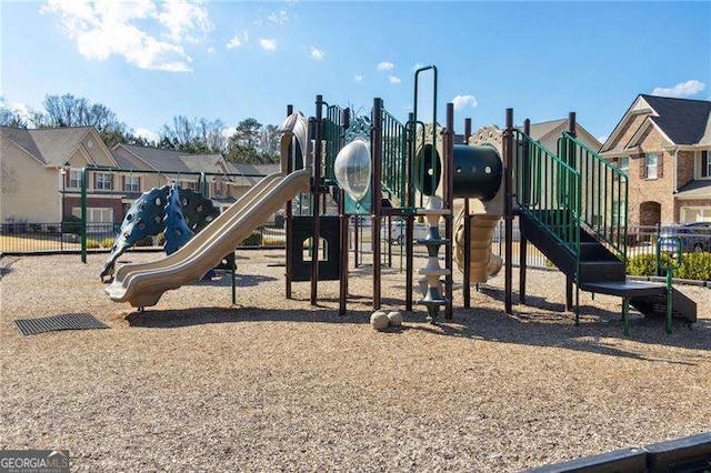 6160 Shiloh Woods Dr, Cumming, GA 30040 - community playground featuring a residential view