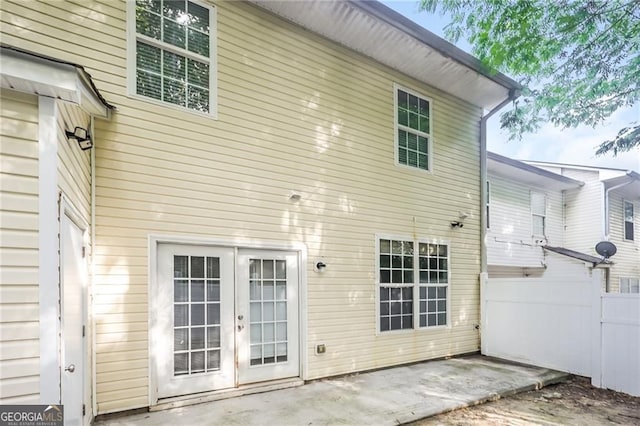 6073 Camden Forrest Dr, Riverdale, GA 30296 - back of property with a patio area and french doors