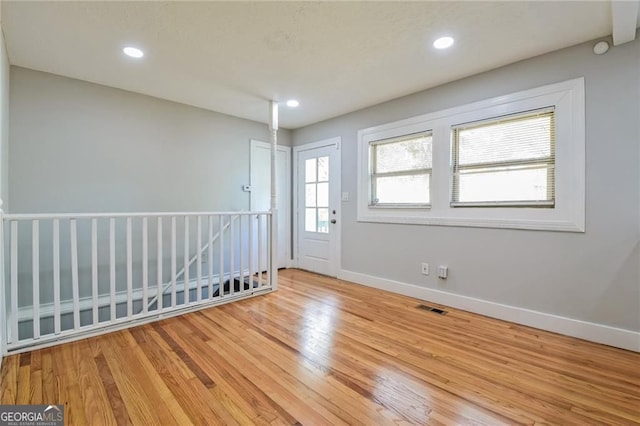 4309 Gilbert Pl, Forest Park, GA 30297 - spare room featuring wood finished floors, baseboards, and recessed lighting