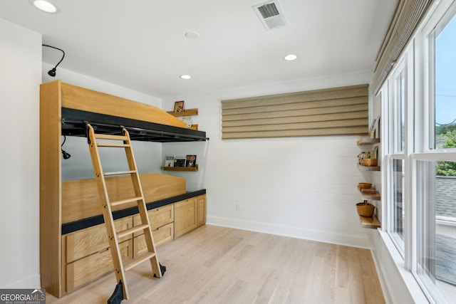 1168 Mclynn Ave NE, Atlanta, GA 30306 - unfurnished bedroom with light wood-type flooring and recessed lighting