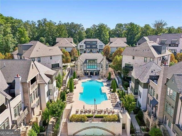 6635 Beacon Dr, Atlanta, GA 30328 - view of pool featuring a residential view