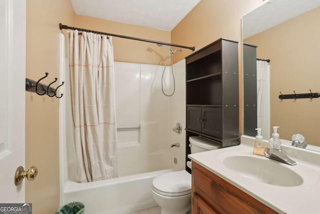 1369 Willowbrook Dr SW, Marietta, GA 30064 - full bathroom with vanity and shower / bath combo with shower curtain