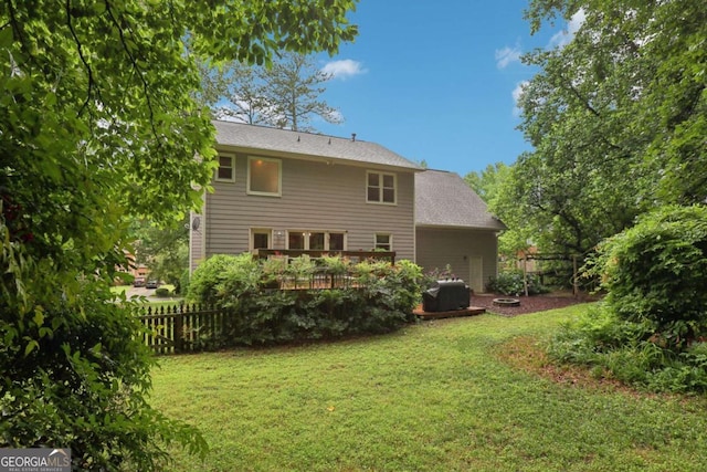 1369 Willowbrook Dr SW, Marietta, GA 30064 - back of property with a deck