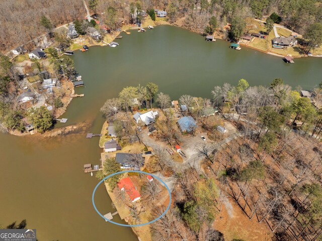 155 Summit View Rd, Jackson, GA 30233 - aerial view of residential area featuring a nearby body of water