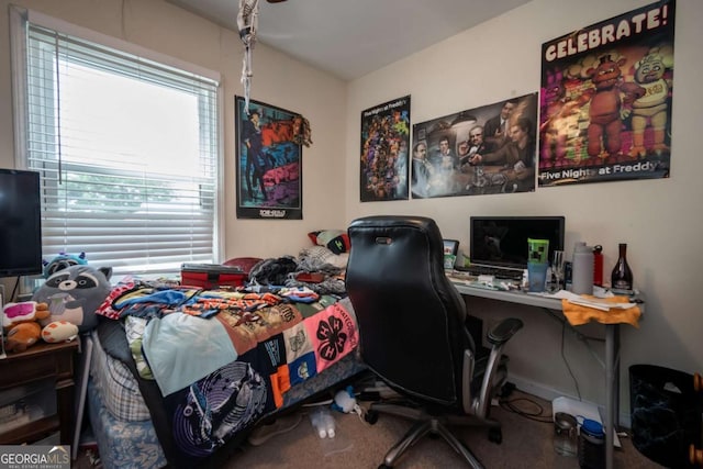 205 Pineview Dr, Athens, GA 30606 - carpeted bedroom with an office area
