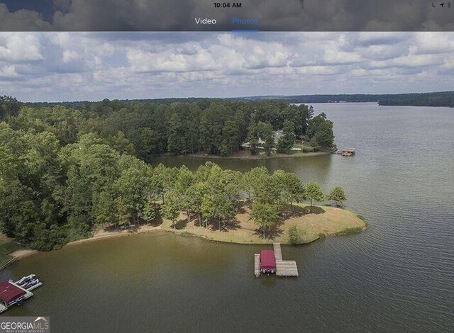 1361 Grayson Pointe Dr, Buckhead, GA 30625 - bird's eye view of a large body of water and a heavily wooded area