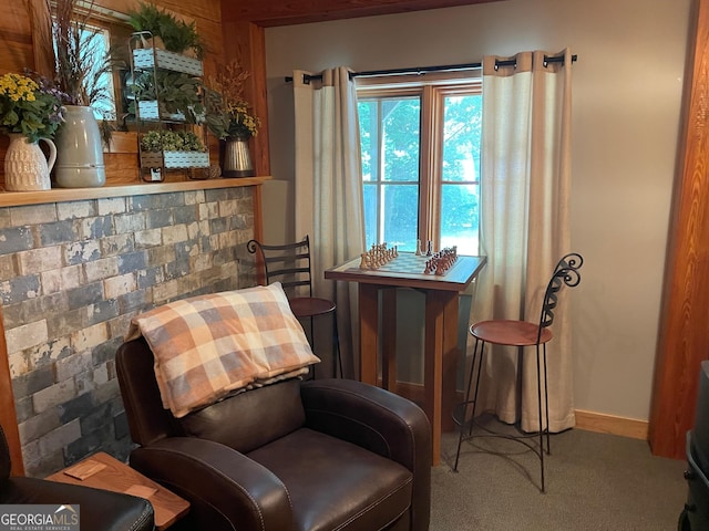 1361 Grayson Pointe Dr, Buckhead, GA 30625 - sitting room with carpet floors and baseboards