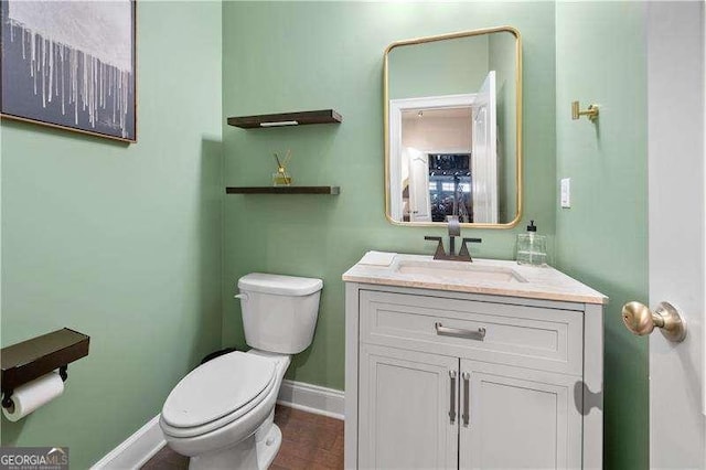 2069 Brightleaf Way Unit 123, Marietta, GA 30060 - bathroom with toilet, vanity, and baseboards