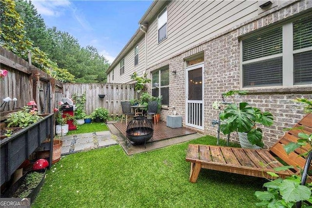2069 Brightleaf Way Unit 123, Marietta, GA 30060 - view of fenced backyard