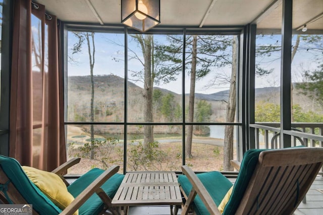 140 Sconti Ridge Dr Unit 421, Big Canoe, GA 30143 - sunroom with a mountain view