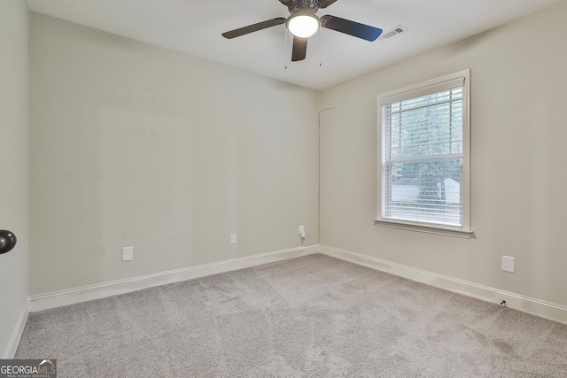 279 Brenna Ct, Luthersville, GA 30251 - empty room featuring carpet flooring, ceiling fan, and baseboards