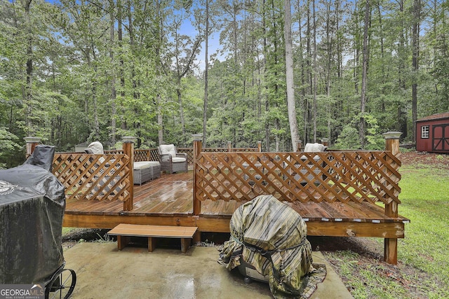 279 Brenna Ct, Luthersville, GA 30251 - view of wooden deck