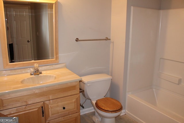 1408 Wyndham Way, Bethlehem, GA 30620 - bathroom featuring vanity and washtub / shower combination