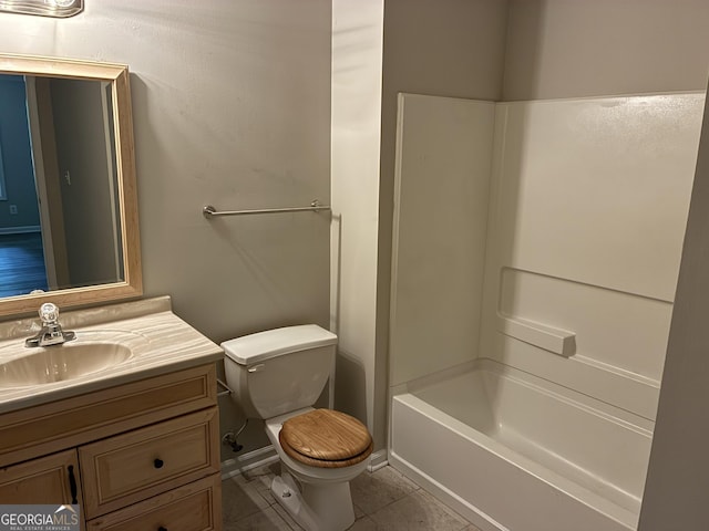 1408 Wyndham Way, Bethlehem, GA 30620 - full bath featuring vanity, tile patterned flooring, and washtub / shower combination