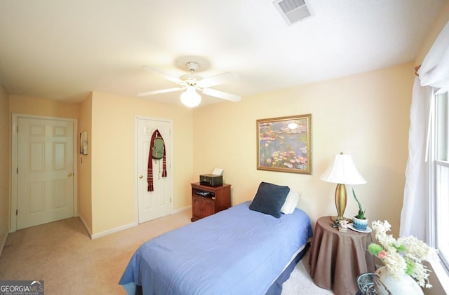 1010 Calls Creek Cir, Watkinsville, GA 30677 - bedroom featuring carpet, a ceiling fan, and baseboards