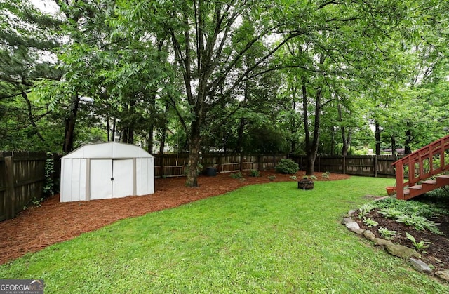 1010 Calls Creek Cir, Watkinsville, GA 30677 - view of yard featuring an outdoor fire pit and stairs