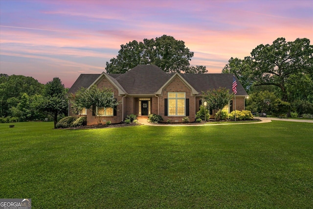 10 Wigwam Cir, Whitesburg, GA 30185 - view of front of house featuring brick siding and a front lawn