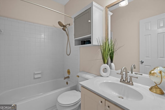 10 Wigwam Cir, Whitesburg, GA 30185 - bathroom with vanity and shower / tub combination