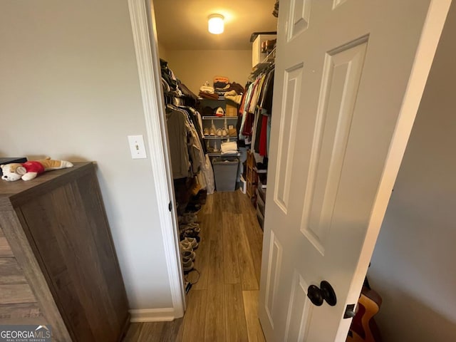 2165 Milledge Dr S Unit B6, Athens, GA 30605 - walk in closet with wood finished floors