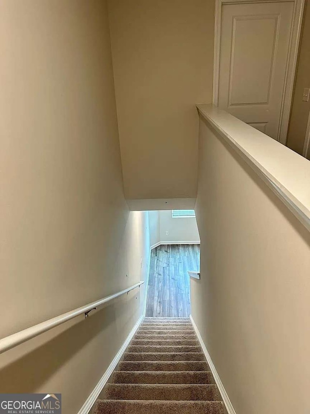 2832 Saratoga Lake Vw, Decatur, GA 30034 - stairway with baseboards
