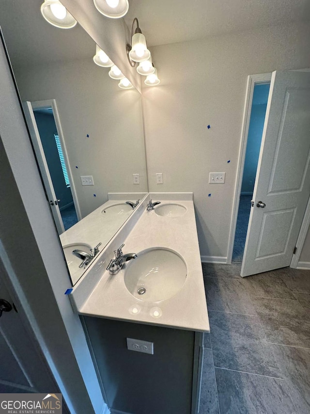 2832 Saratoga Lake Vw, Decatur, GA 30034 - full bathroom featuring double vanity and baseboards