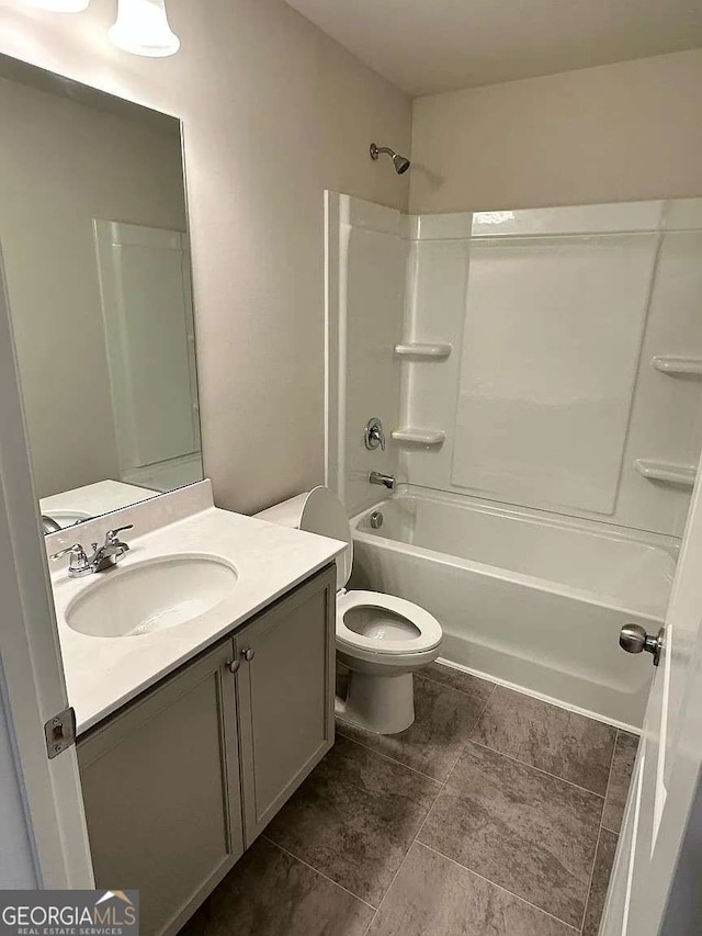 2832 Saratoga Lake Vw, Decatur, GA 30034 - full bathroom with vanity, shower / bath combination, and toilet