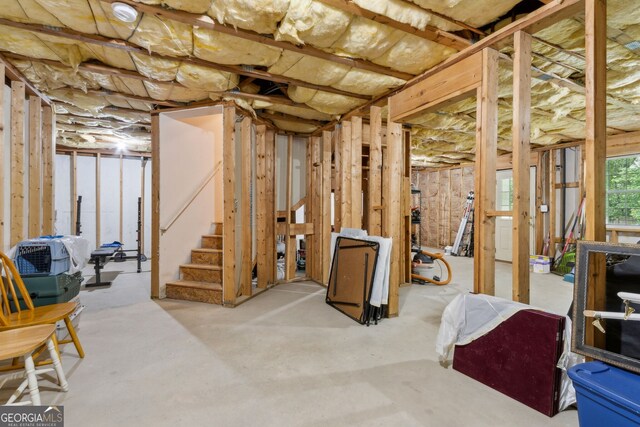 570 White Stag Ct, Suwanee, GA 30024 - basement with stairway