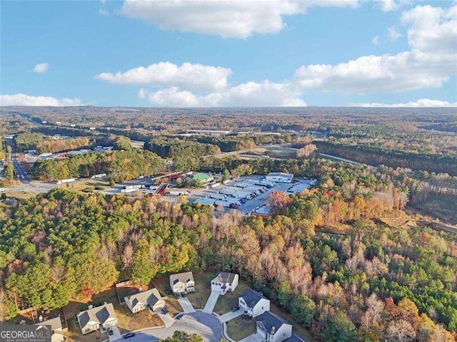 382 Daffodil Dr, Temple, GA 30179 - aerial view of property and surrounding area featuring a heavily wooded area
