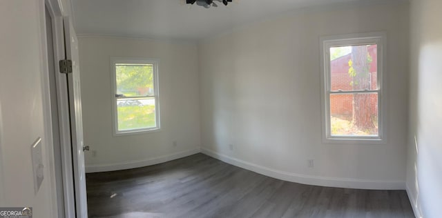1408 Bethune St, Waycross, GA 31501 - spare room with wood finished floors, baseboards, and crown molding