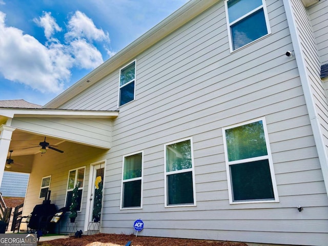 38 Lavender Ct, Dallas, GA 30132 - rear view of house with a ceiling fan