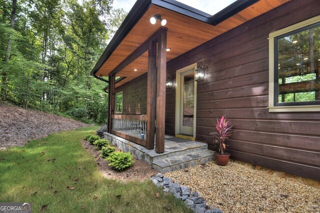 968 Hidden Valley Dr, Morganton, GA 30560 - view of exterior entry featuring a porch