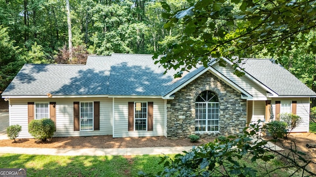 710 Newton Rd, Lagrange, GA 30240 - view of front facade featuring stone siding and a shingled roof