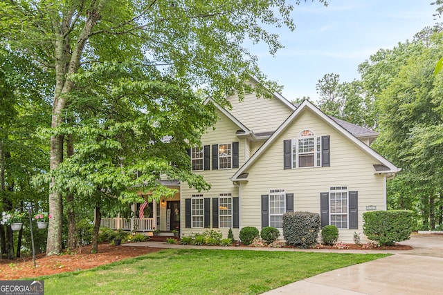 5767 Wembley Dr, Douglasville, GA 30135 - view of front of home featuring a front lawn