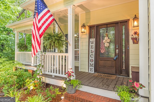 5767 Wembley Dr, Douglasville, GA 30135 - property entrance with covered porch