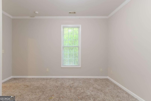 2378 Randall Ave, Lithonia, GA 30058 - spare room with crown molding, baseboards, carpet floors, and a smoke detector