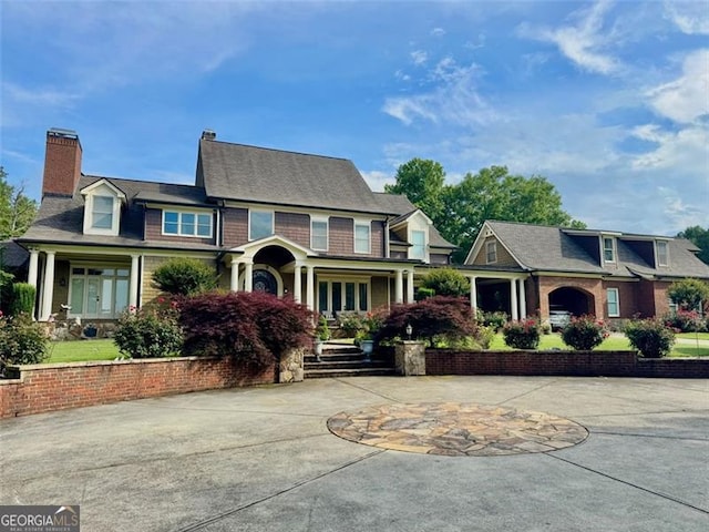 1695 Whitley Rd, Dacula, GA 30019 - view of front of property with a chimney