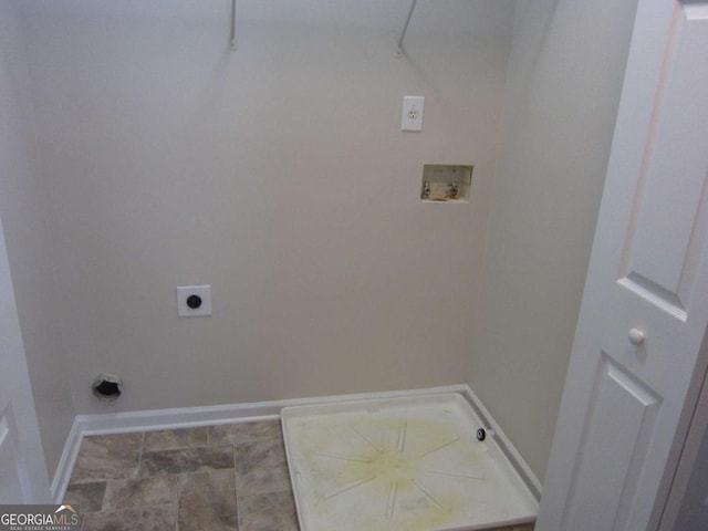 215 Silver Spring St, Dallas, GA 30157 - washroom featuring washer hookup, hookup for an electric dryer, and baseboards