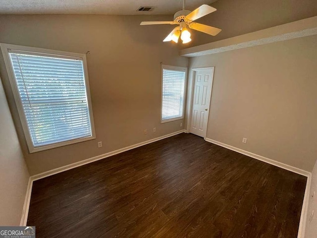 3251 Avensong Village Cir, Milton, GA 30004 - spare room featuring dark wood-style flooring and a ceiling fan