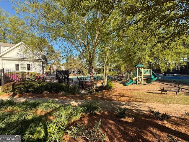 3251 Avensong Village Cir, Milton, GA 30004 - view of yard featuring a playground