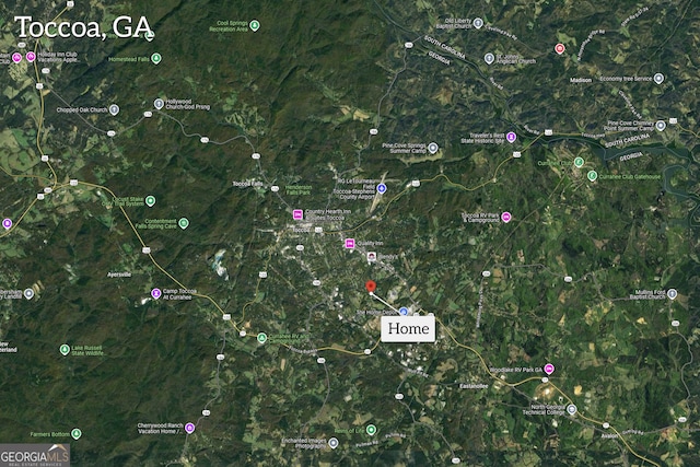 1861 Skyline Dr, Toccoa, GA 30577 - map of property location