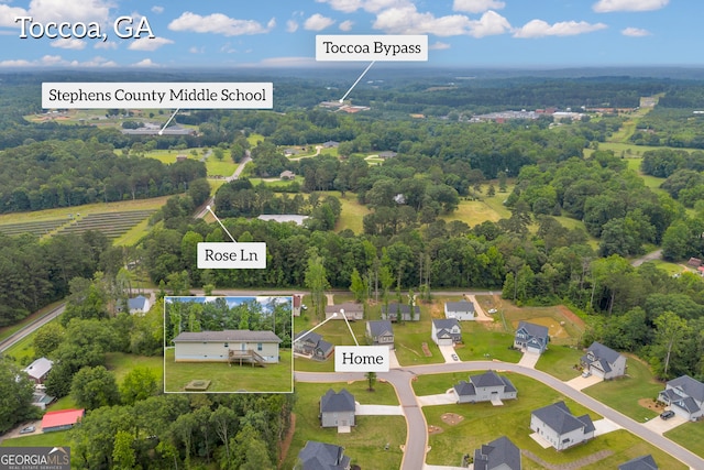 1861 Skyline Dr, Toccoa, GA 30577 - view of property location with property parcel outlined