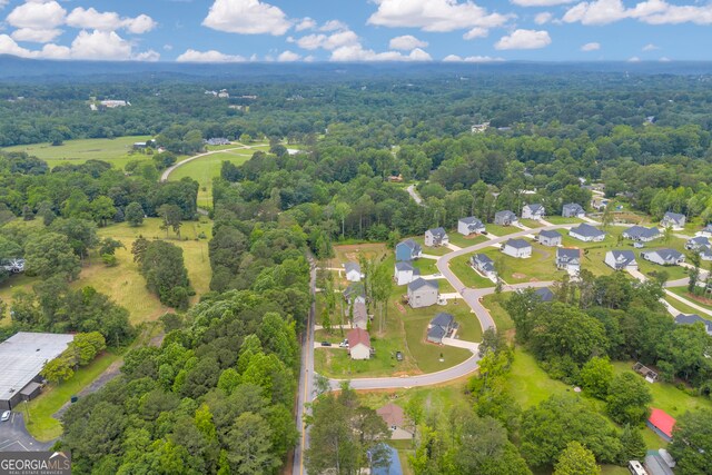 1861 Skyline Dr, Toccoa, GA 30577 - aerial view of property and surrounding area with a heavily wooded area