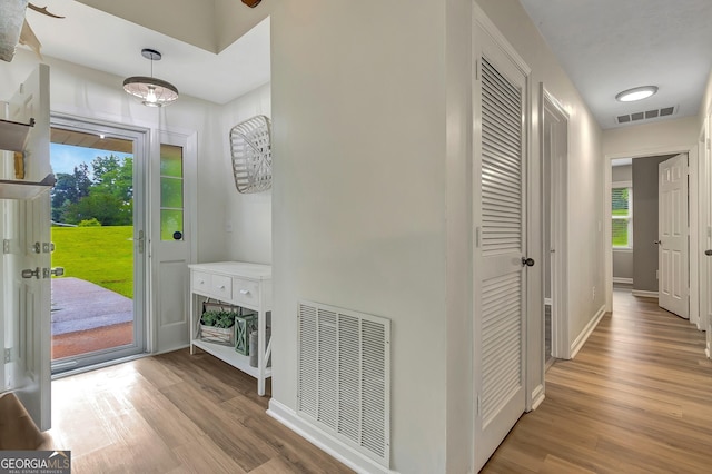 10 1st Ave E, Newnan, GA 30265 - entrance foyer featuring wood finished floors and baseboards